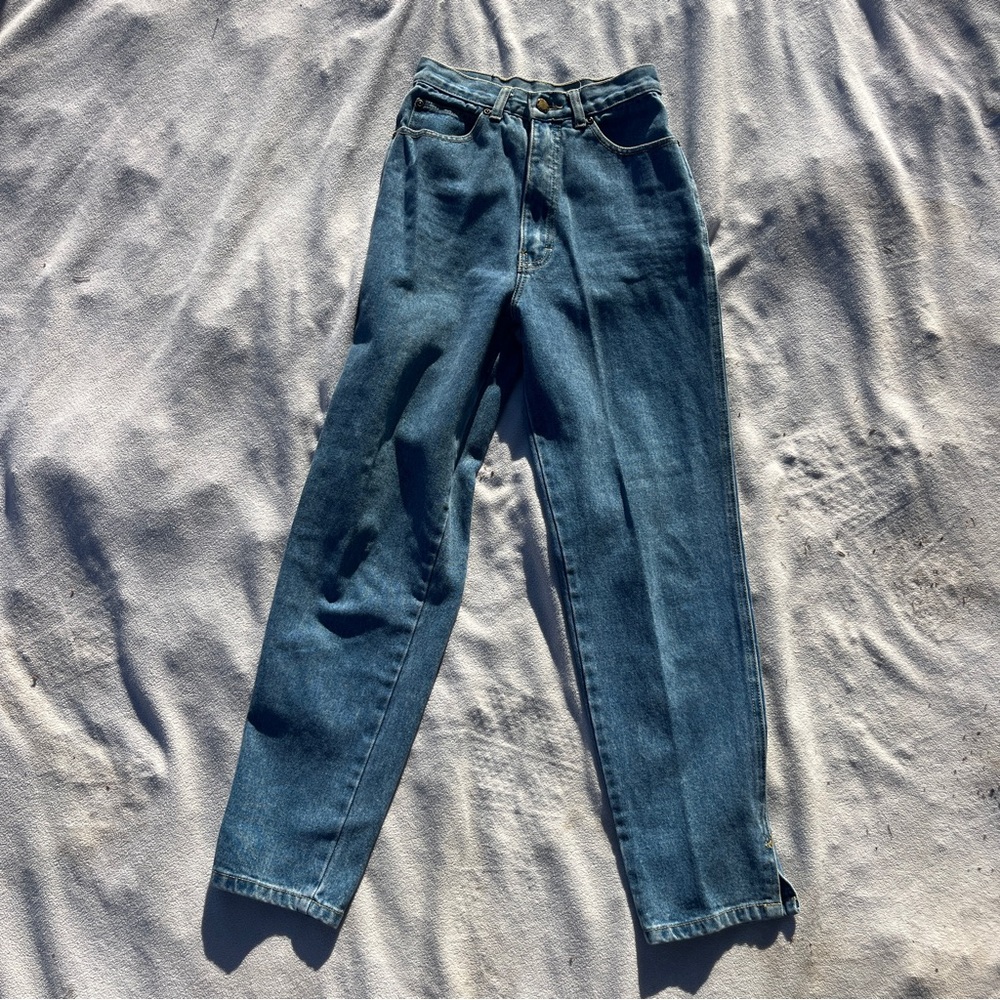 Women’s Y2K Vintage Jeans Straight Cotton Size 3 High Waist Jeans 22” Derrieres